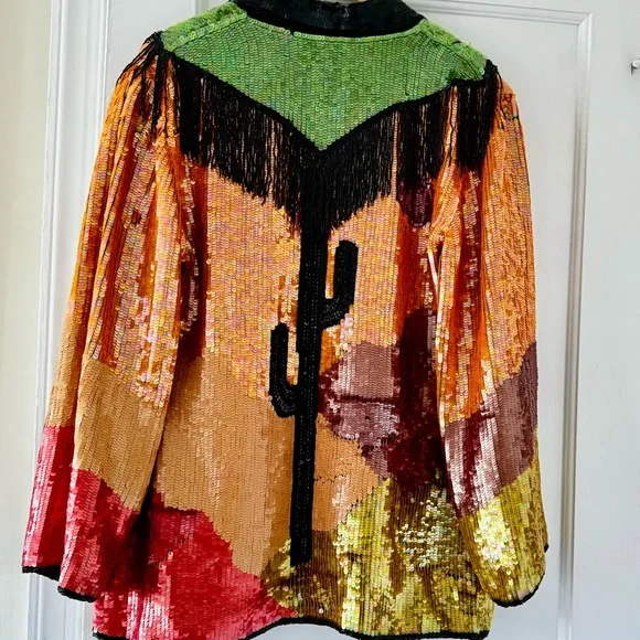 Cactus Desert Sequins Jacket - Picture 2 of 16